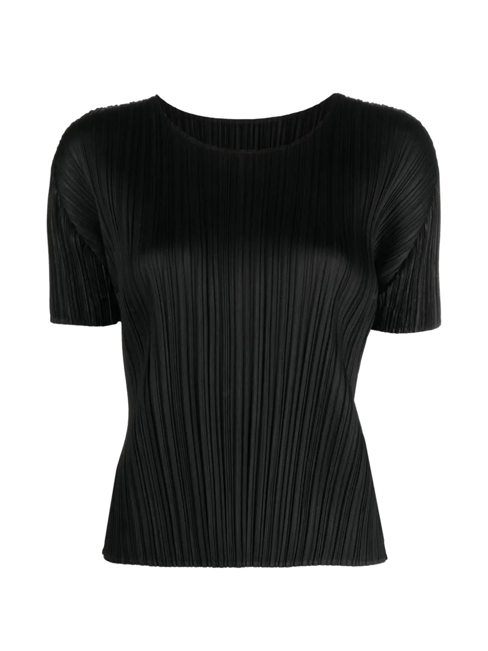 Pleats Please Issey Miyake micro-pleated t-shirt - Nero