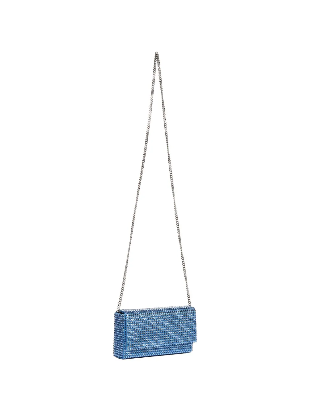Amina Muaddi Clutch Paloma mini - Blu