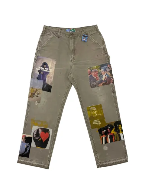 Better with Age patch-detail carpenter trousers