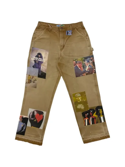 Better with Age patch-detail carpenter trousers