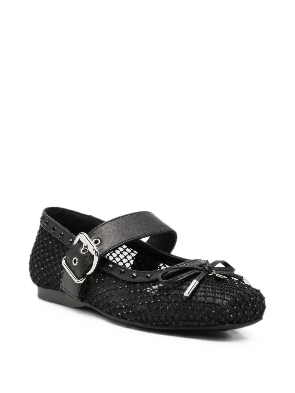 Cult stud-embellishment ballet flats Zwart