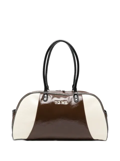 Y-3 x Wales Bonner patent-finish shoulder bag