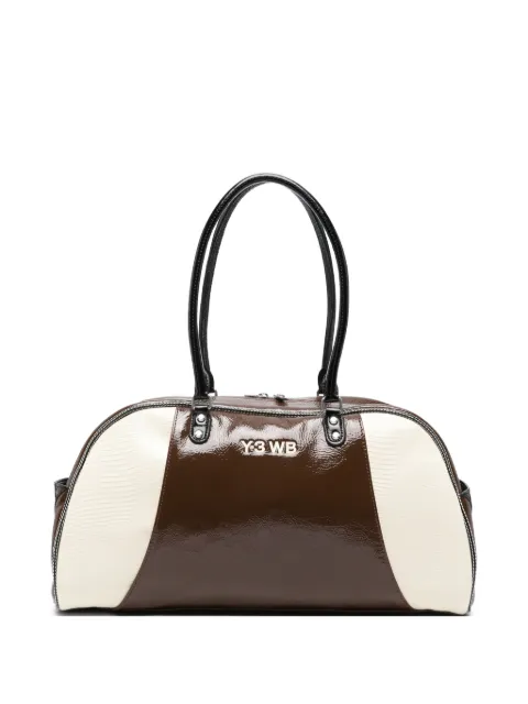 Y-3 bolso de hombro con acabado de charol de Y-3 x Wales Bonner