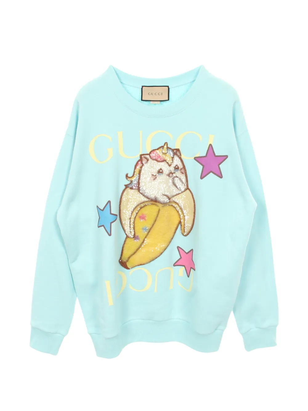 Gucci Pre-Owned 2010s x Bananya sequin sweater - Blu