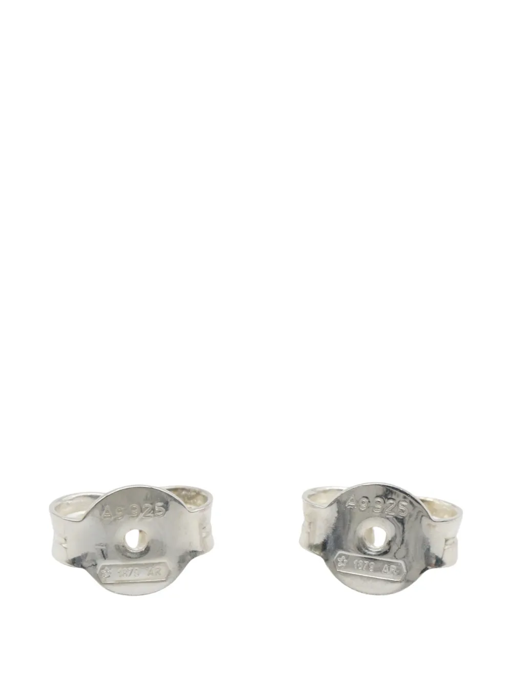 Pre-owned Gucci 2010s Interlocking G Stud Earrings In Silver