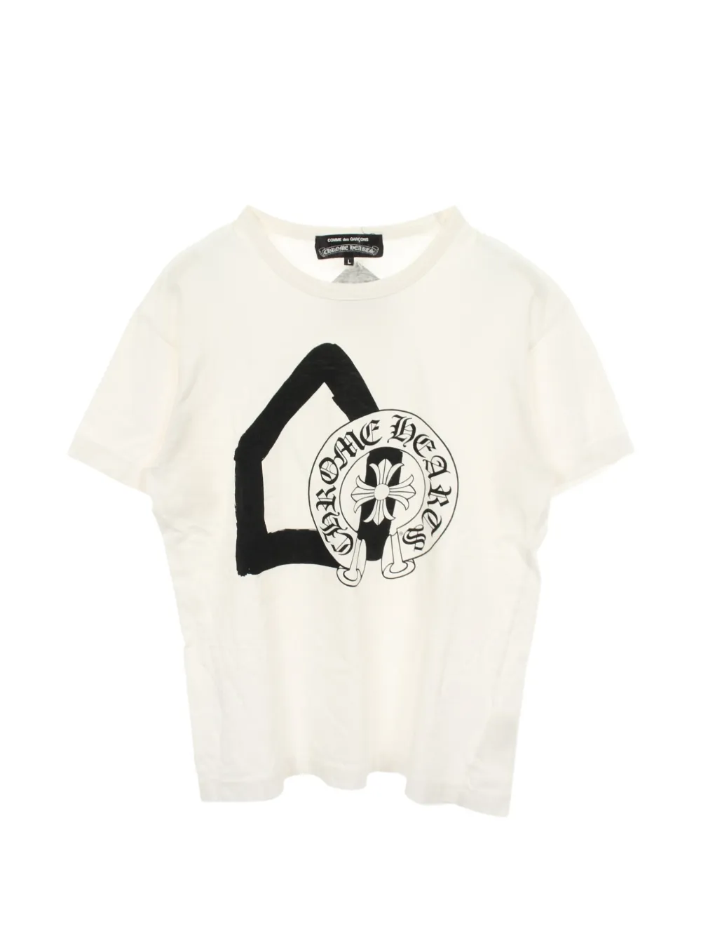 Comme Des Garçons Pre-Owned x Chrome Hearts T-shirt con stampa anni 2000 - Bianco