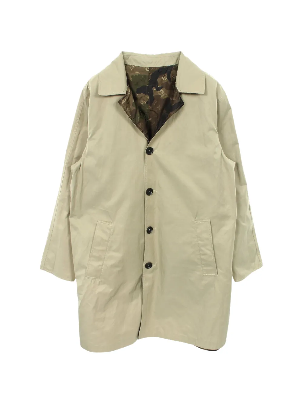 Louis Vuitton Pre-Owned x Supreme Camo 2010s Monogram reversible coat - Toni neutri