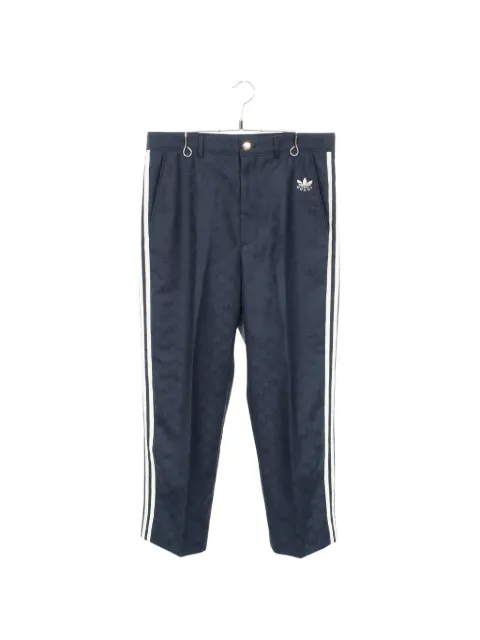Gucci Pre-Owned x Adidas GG Trefoil jacquard trousers