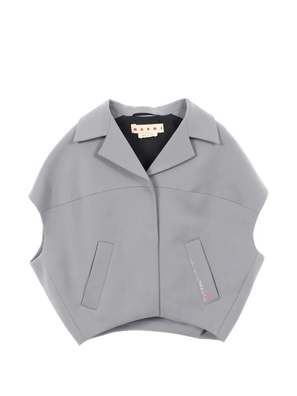 Marni Pre-Owned sleeveless notched-lapel jacket - Grigio