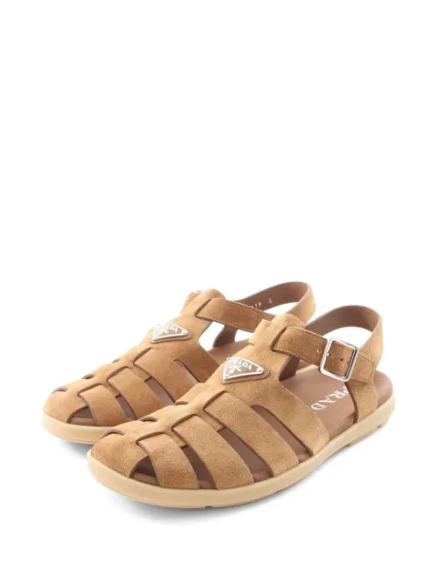 Prada Pre-Owned sandalias con logo triangular