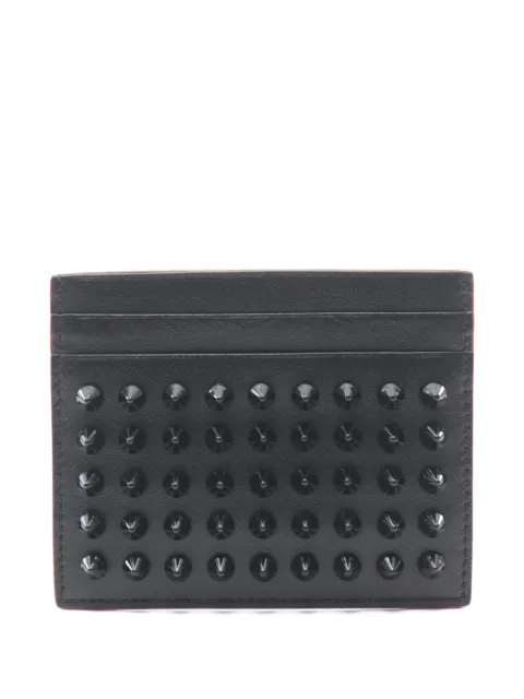 Christian Louboutin Pre-Owned 2010s Kios spike-stud leather card case