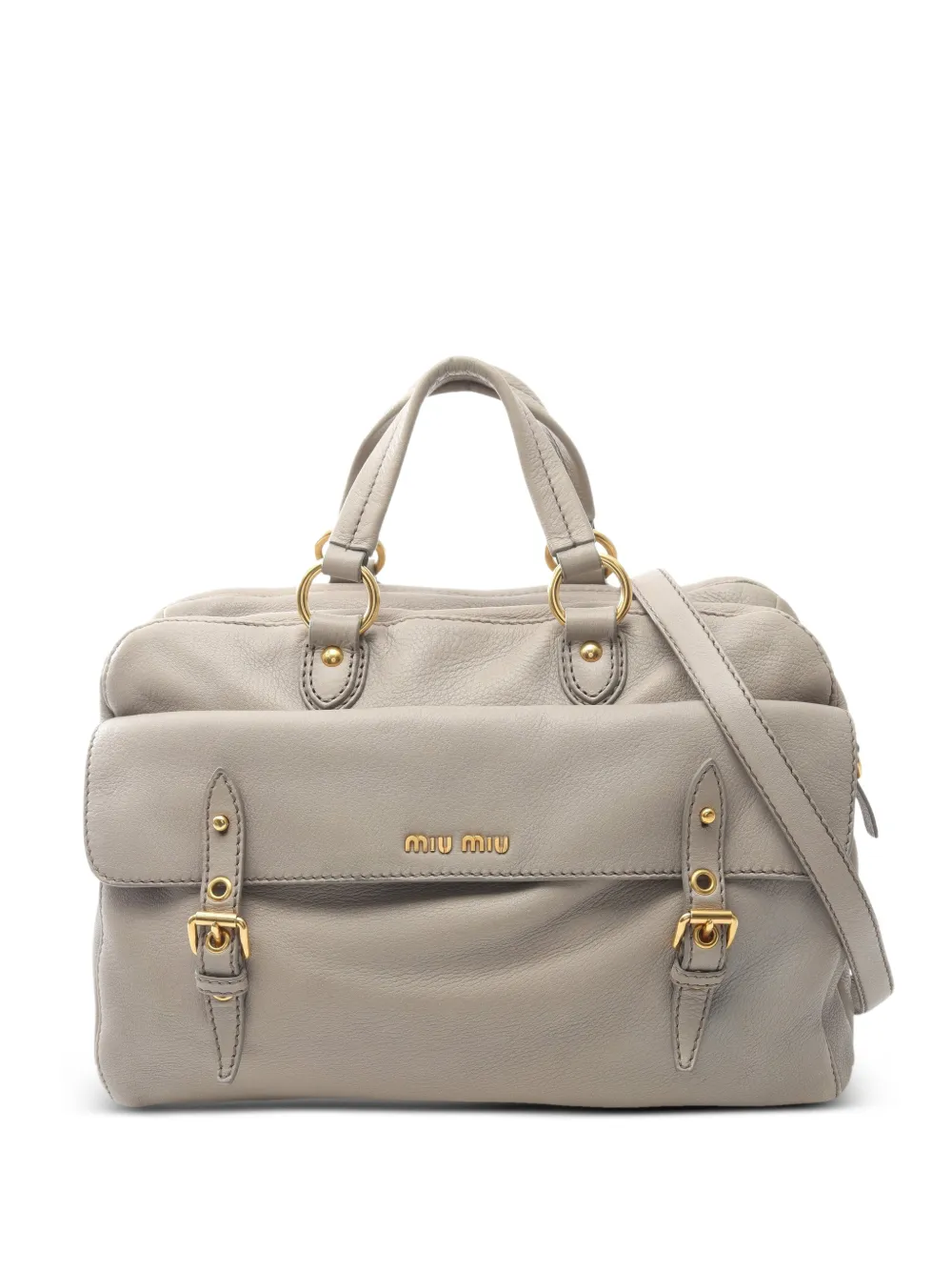 Miu Miu Pre-Owned 2010s Boston tote bag - Grigio