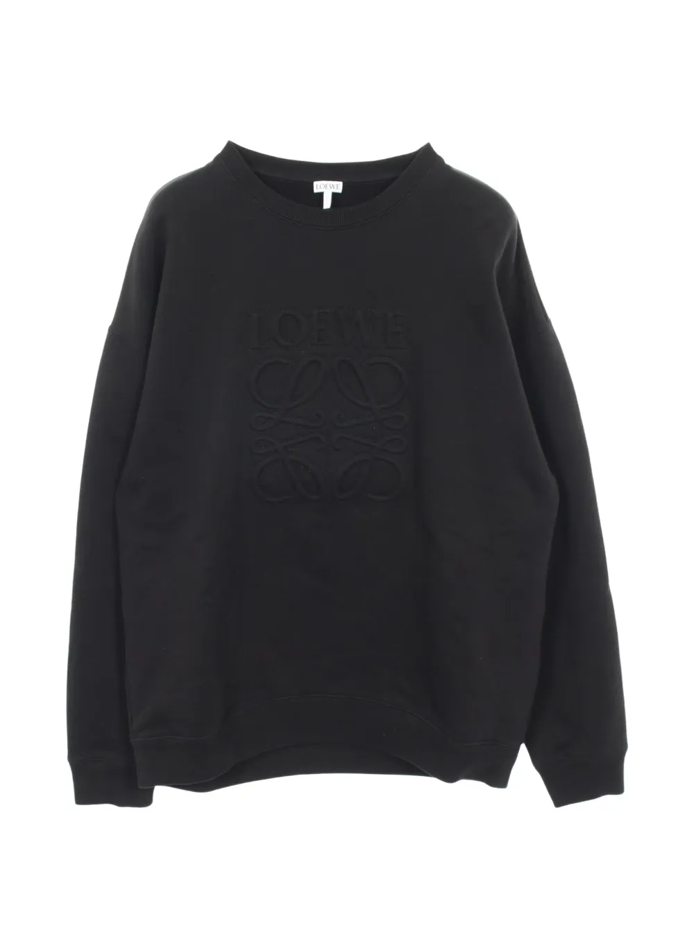 Loewe Pre-Owned 2010s logo-detail cotton sweatshirt - Black
