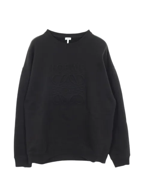 Loewe Pre-Owned 2010s logo-detail cotton sweatshirt