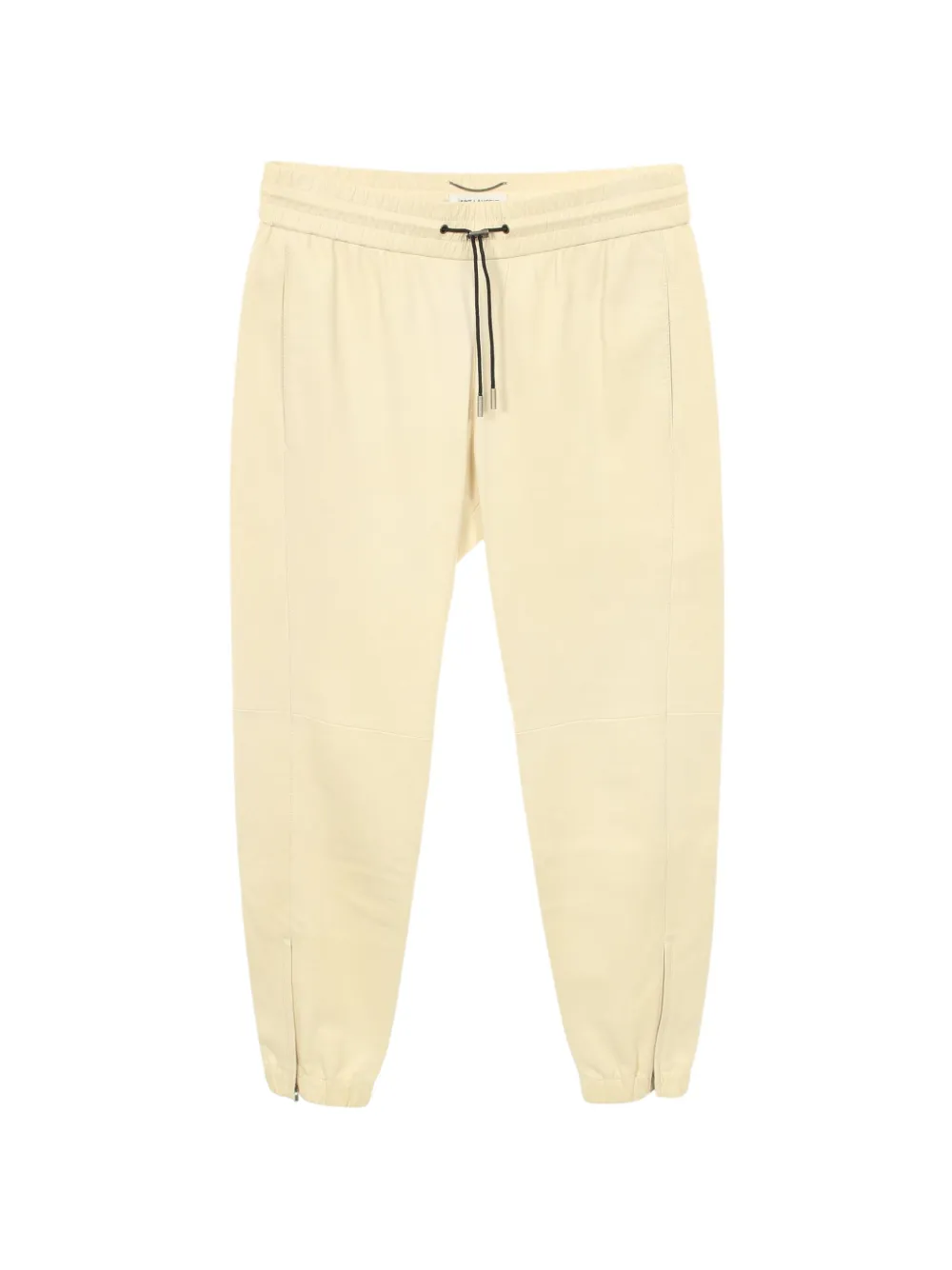 Saint Laurent Pre-Owned 2000s lamb leather track pants - Toni neutri