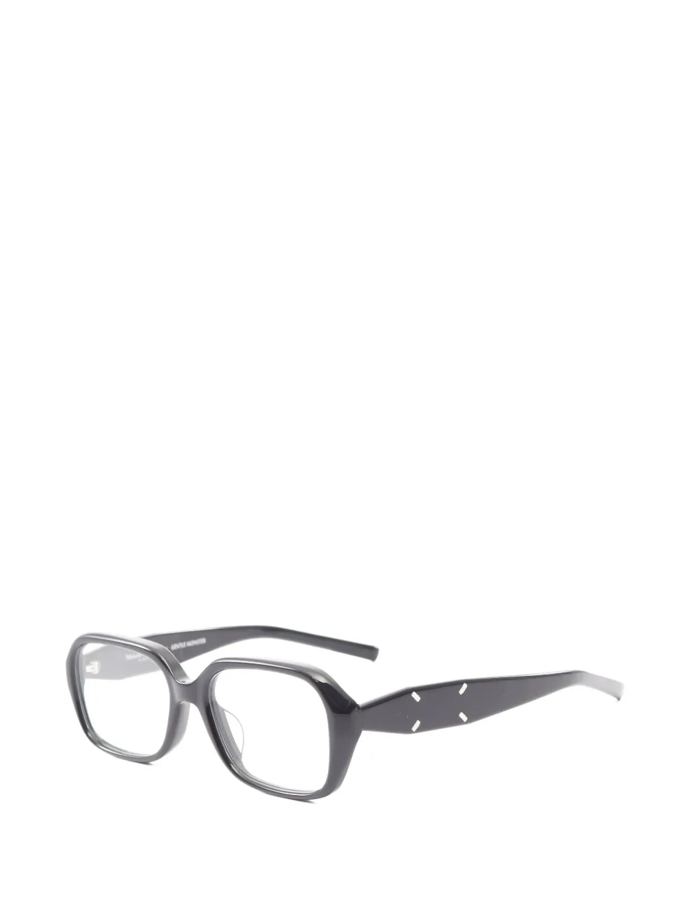  Maison Martin Margiela Pre-owned 2010s X Gentle Monster Four Stitches Rectangle-frame Glasses - Noir 