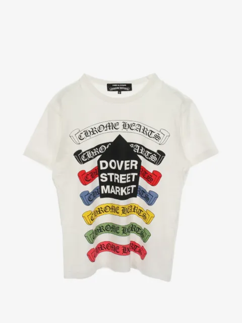 Comme Des Garçons Pre-Owned x Chrome Hearts x Dover Street Market 2000s T-Shirt mit Logo-Print