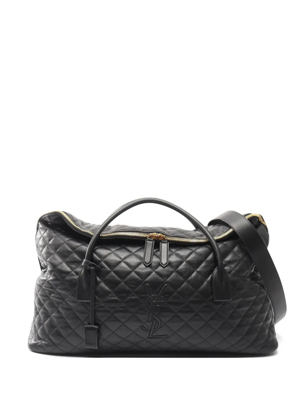 Saint Laurent Pre-Owned ES giant quilted travel bag - Black