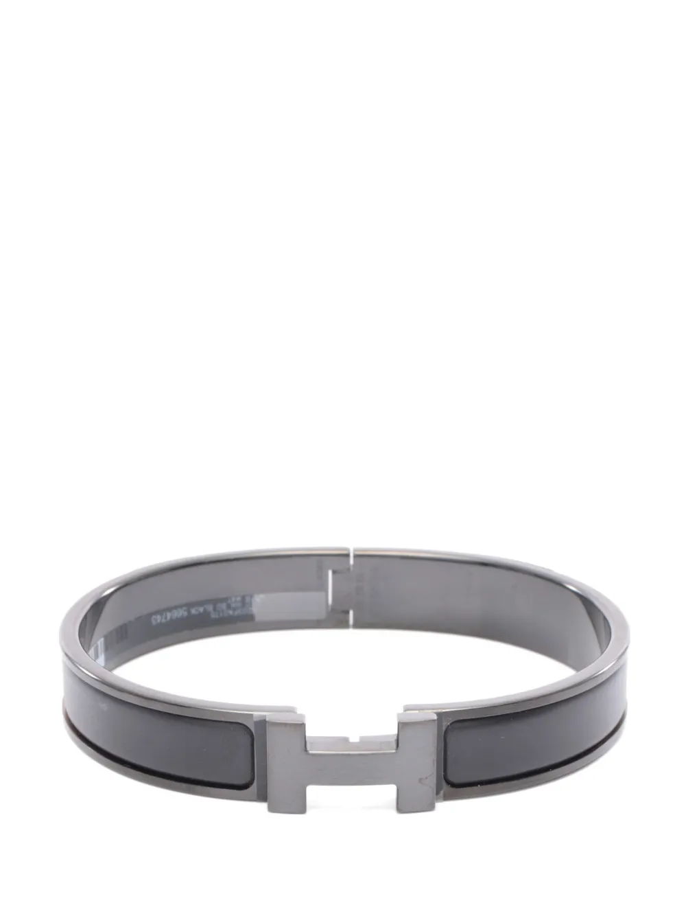Hermès Pre-Owned Click HH matte bangle bracelet - Grigio