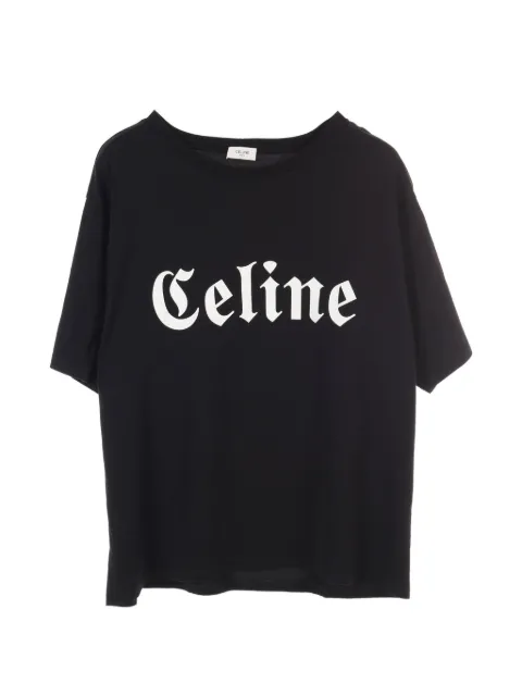 Celine Pre-Owned 2010s gothic-logo T-shirt