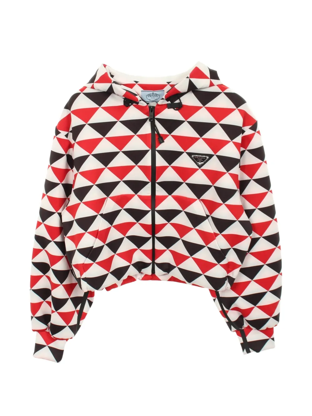 Prada Pre-Owned 2020s triangle-pattern jacket - White