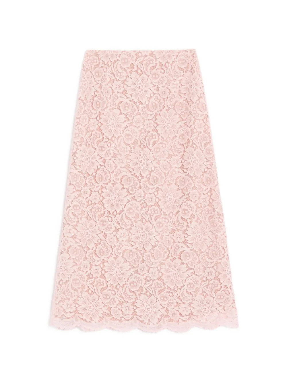 Valentino Garavani Gonna midi in pizzo - Rosa