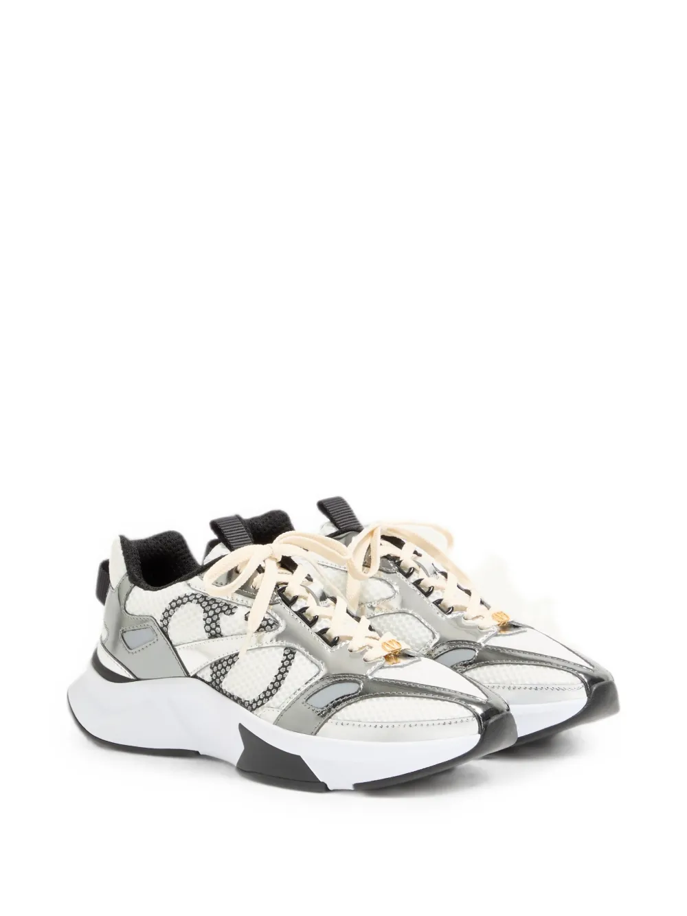 Valentino Garavani Demivee sneakers in mesh fabric Wit