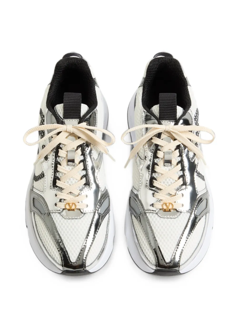 Valentino Garavani Demivee sneakers in mesh fabric Wit
