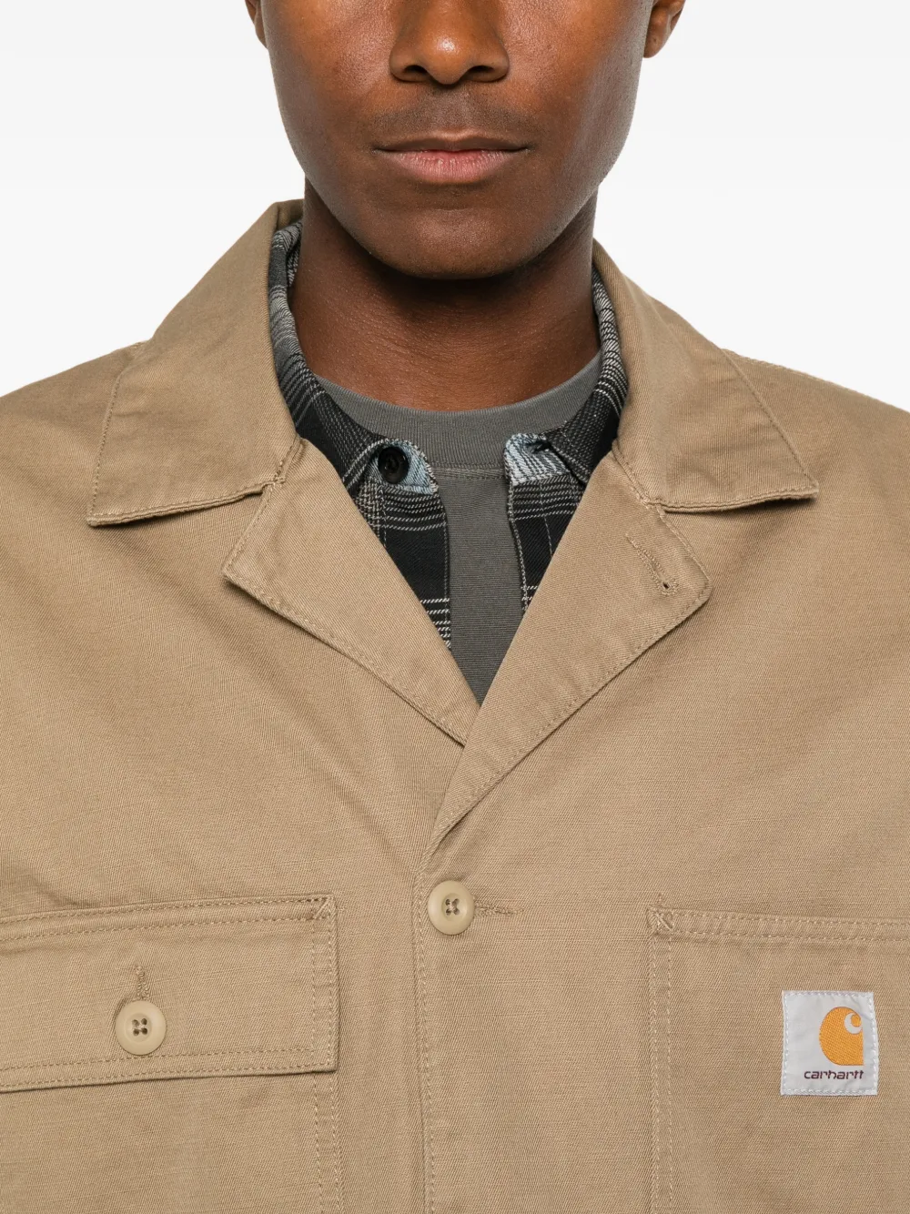 Carhartt WIP Jack met logopatch Beige
