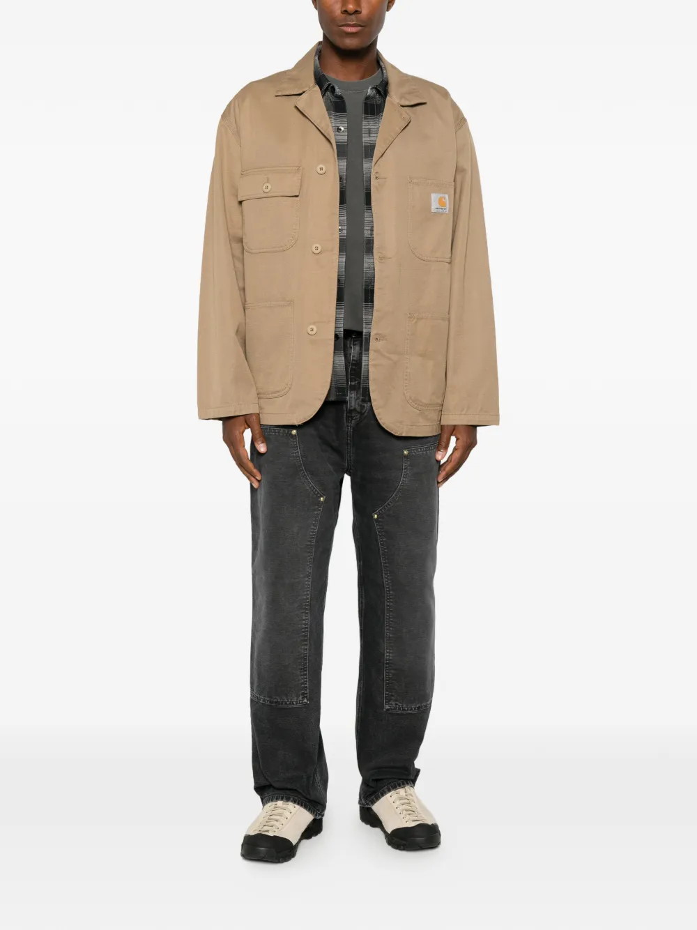 Carhartt WIP Jack met logopatch Beige