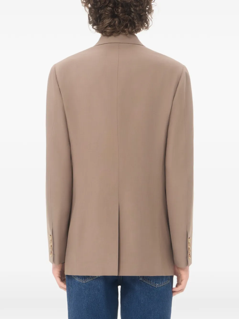 Valentino Garavani Wollen jack met dubbele rij knopen Beige