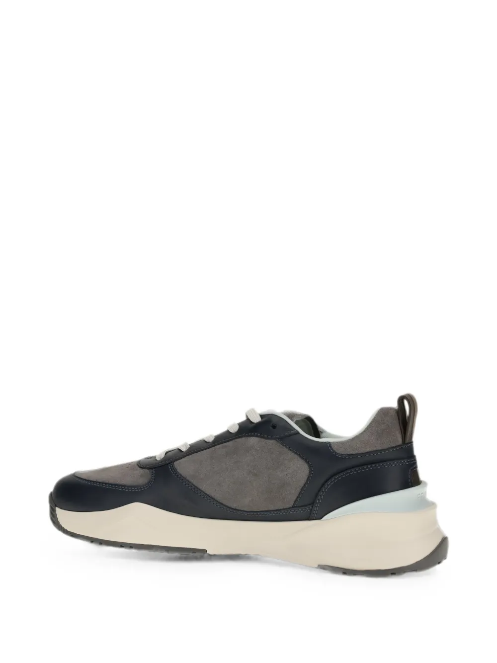 FENDI Flow panelled leather sneakers Blauw