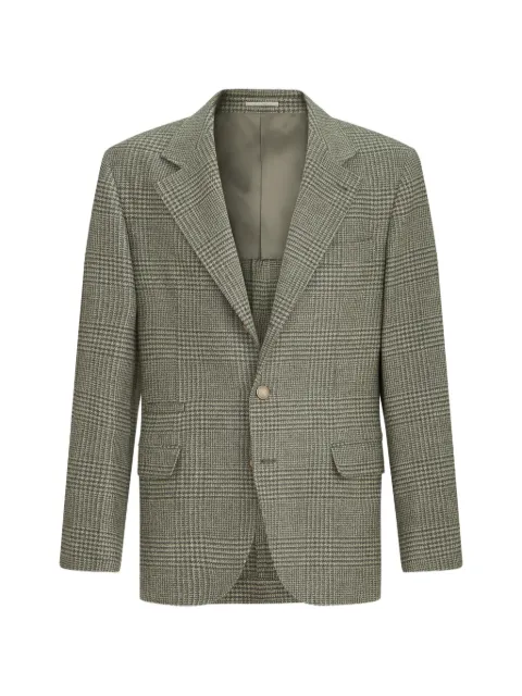 Brunello Cucinelli blazer con motivo de cuadros príncipe de Gales