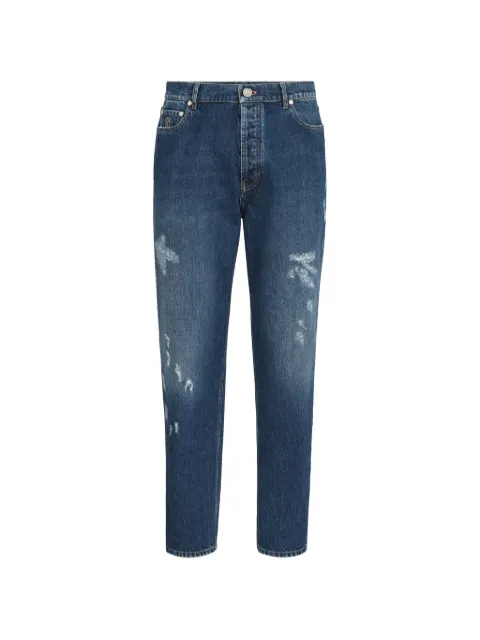 Brunello Cucinelli logo-embroidery jeans