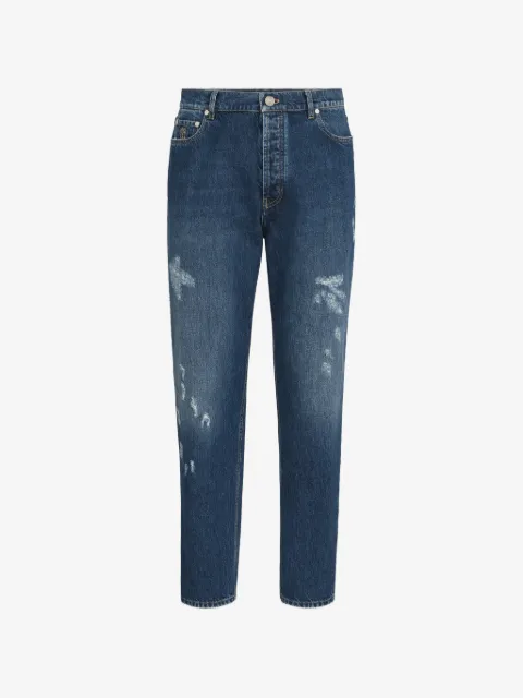 Brunello Cucinelli logo-embroidery jeans