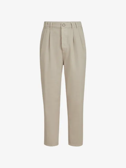 Brunello Cucinelli garment-dyed denim iconic fit five-pocket trousers with double pleats