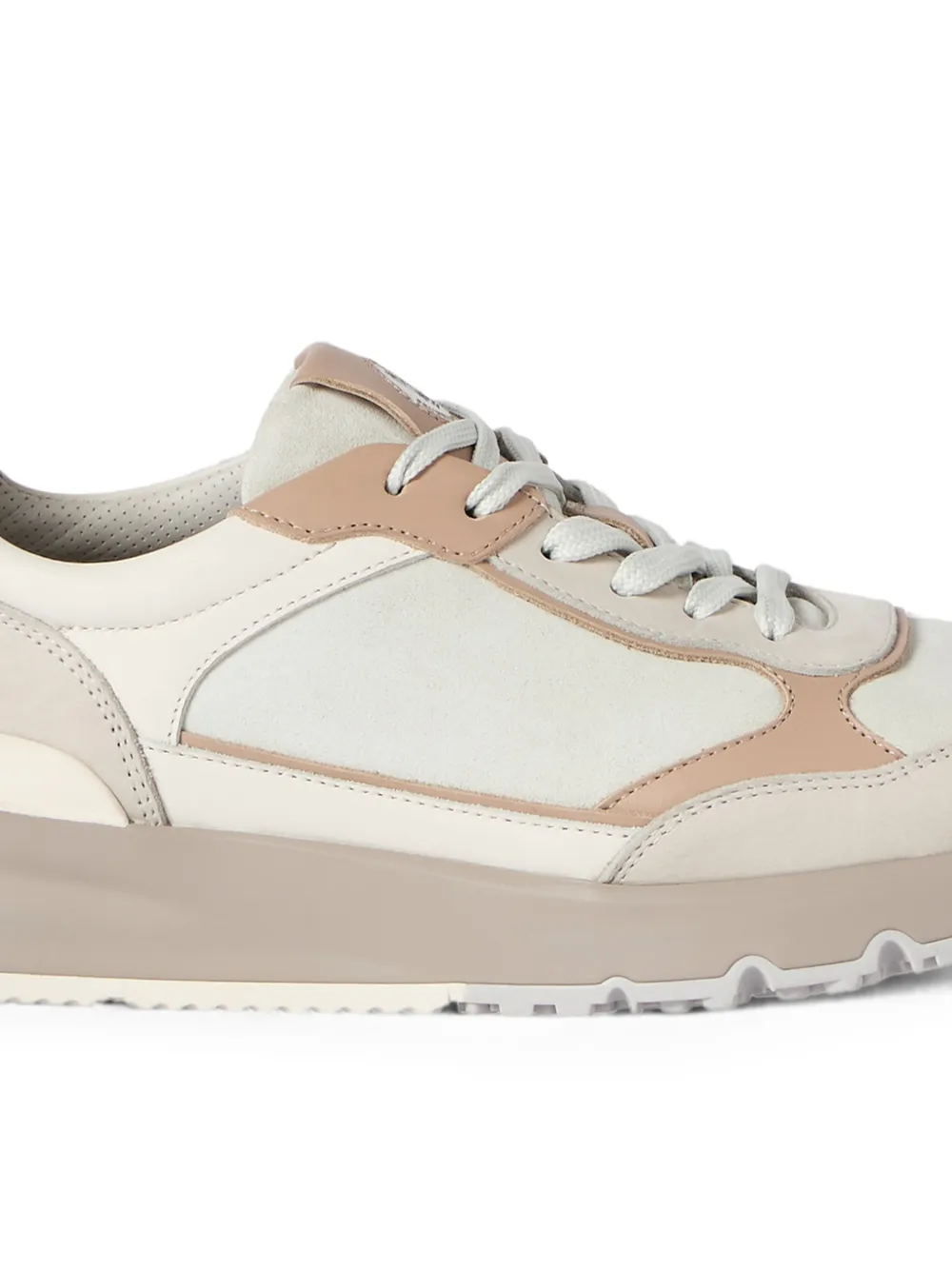 Brunello Cucinelli Nubuck en suède sneakers Beige