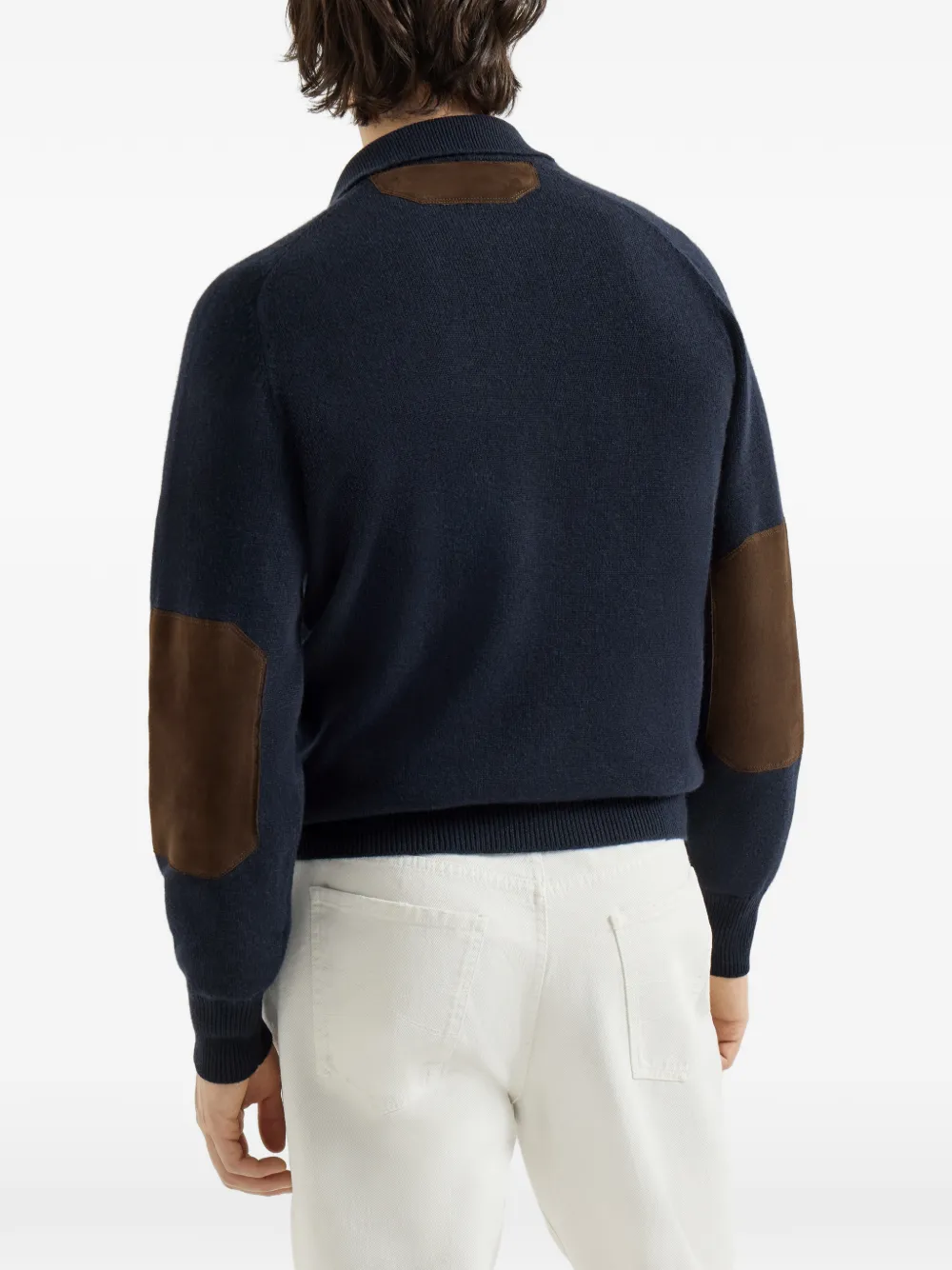 Brunello Cucinelli Kasjmier vest met shirtkraag en knopen Blauw