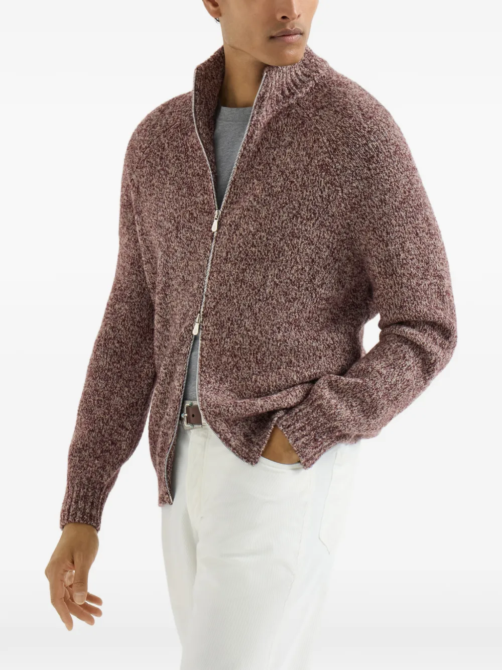 Brunello Cucinelli Vest met rits Rood