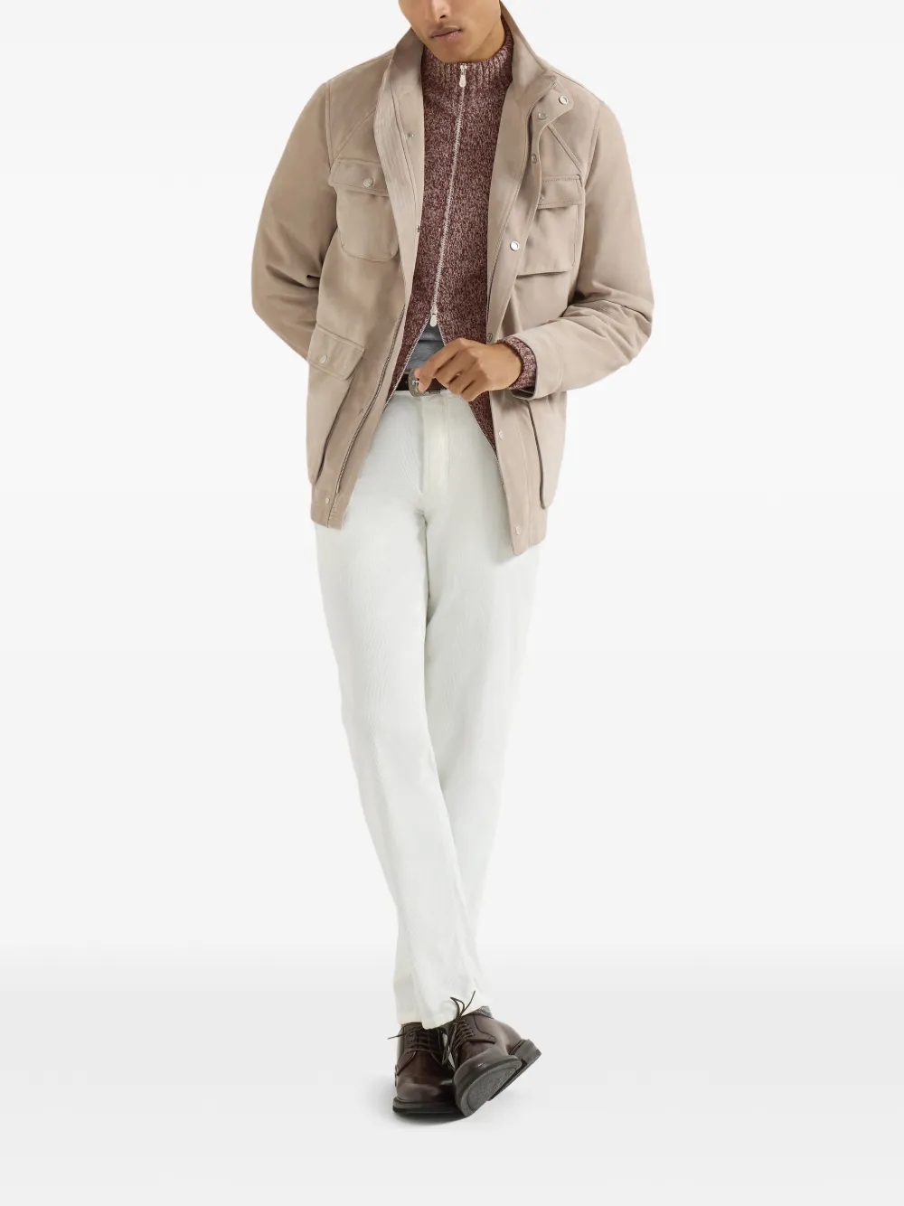 Brunello Cucinelli Vest met rits Rood
