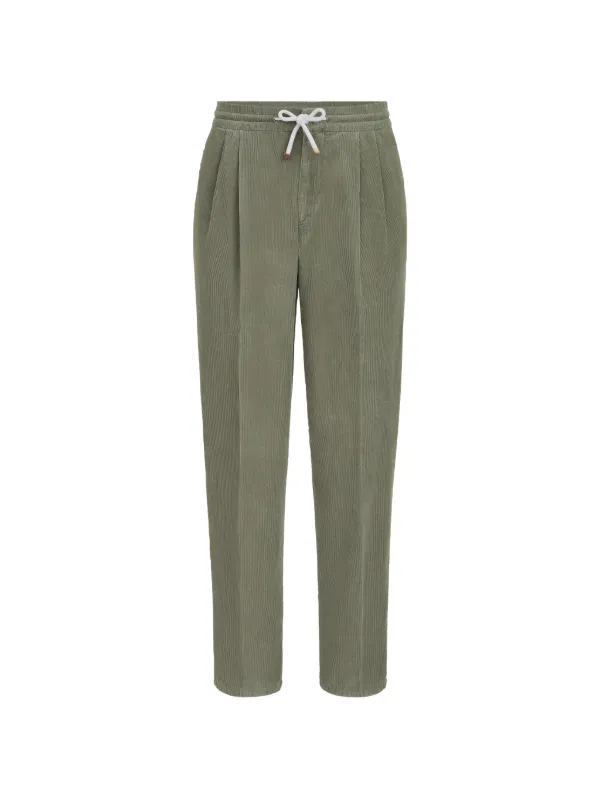 Brunello Cucinelli コーデュロイ パンツ | グリーン | FARFETCH JP
