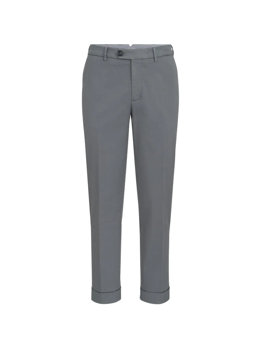 Brunello Cucinelli garment-dyed Italian-fit trousers in American-Pima comfort cotton gabardine - Grigio
