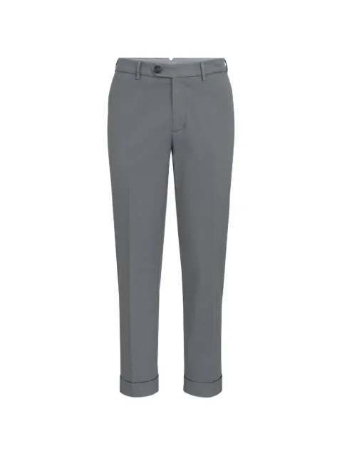 Brunello Cucinelli garment-dyed Italian-fit trousers in American-Pima comfort cotton gabardine