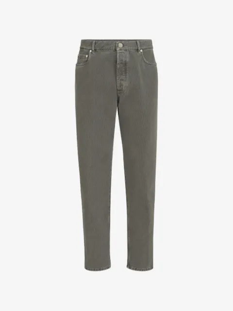Brunello Cucinelli garment-dyed denim iconic fit five-pocket trousers
