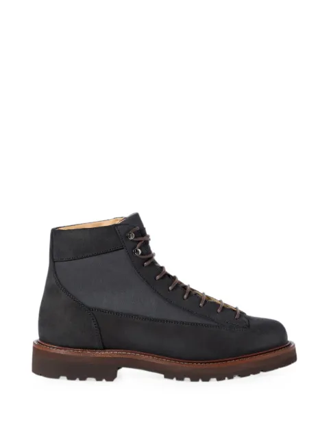 Brunello Cucinelli suede and techno fabric urban outdoor boots
