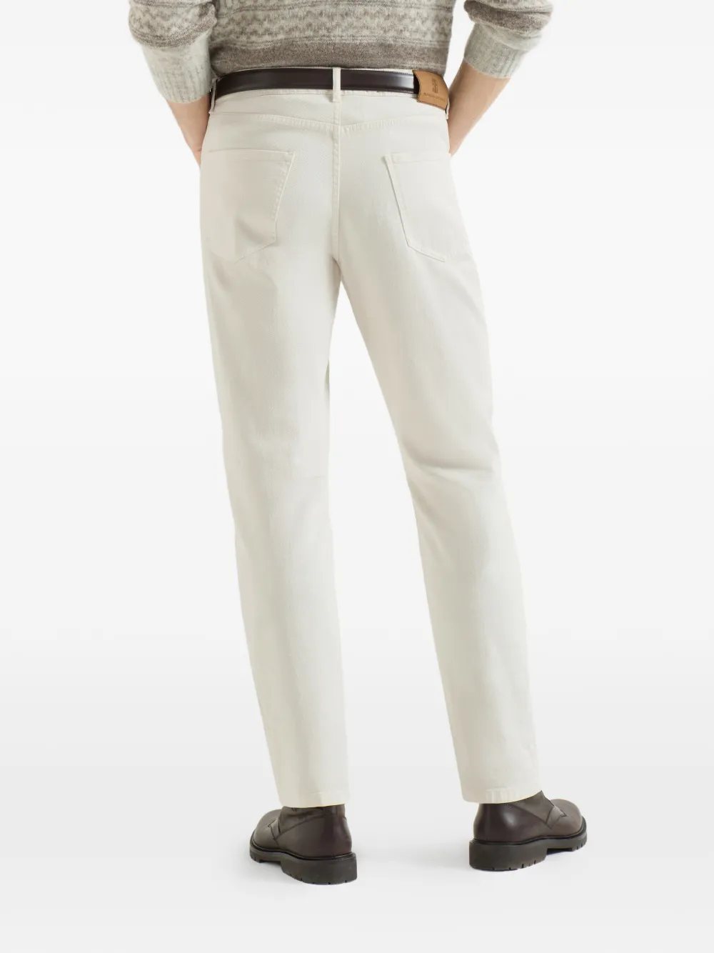 Brunello Cucinelli Jeans met vijf zakken Wit