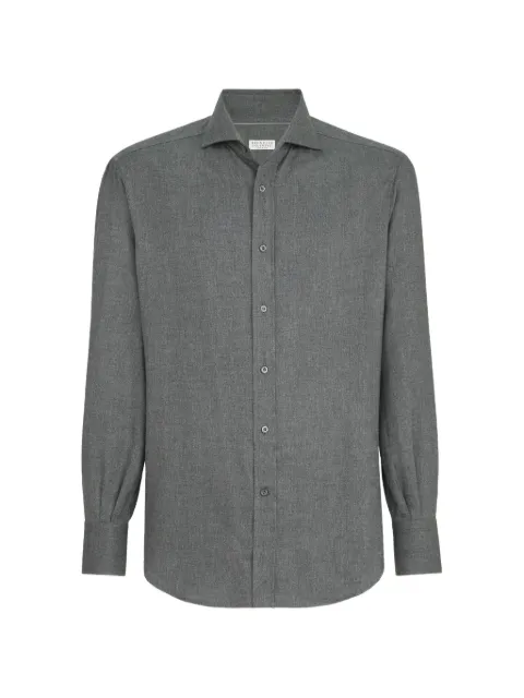Brunello Cucinelli chevron flannel shirt