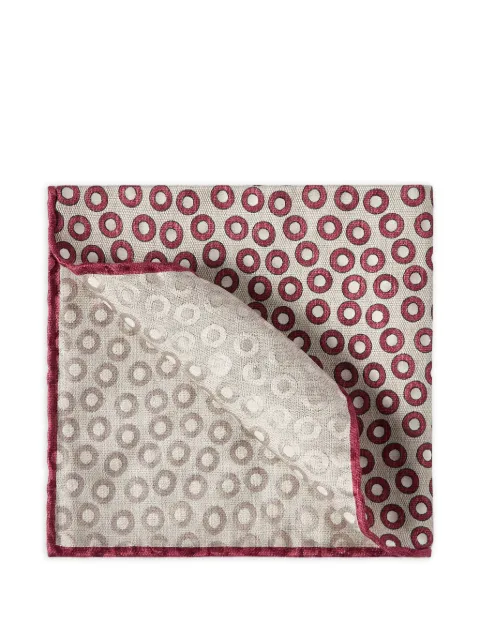 Brunello Cucinelli spotted-pattern silk pocket square