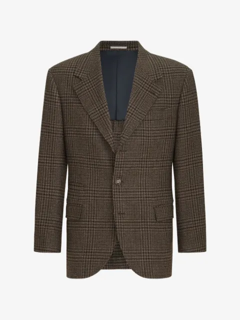 Brunello Cucinelli Prince of Wales 精裁西装夹克