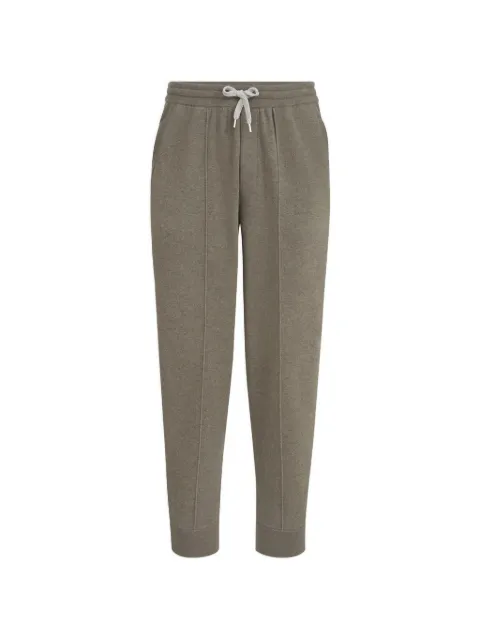 Brunello Cucinelli pantalon en cachemire à chevilles zippées resserrées